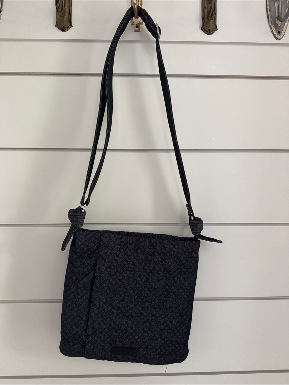 Vera Bradley Black Quilted Crossbody Purse